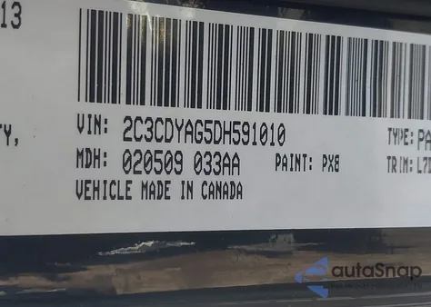 2013 Dodge Challenger Sxt z USA, uszkodzony, nr VIN 2C3CDYAG5DH591010